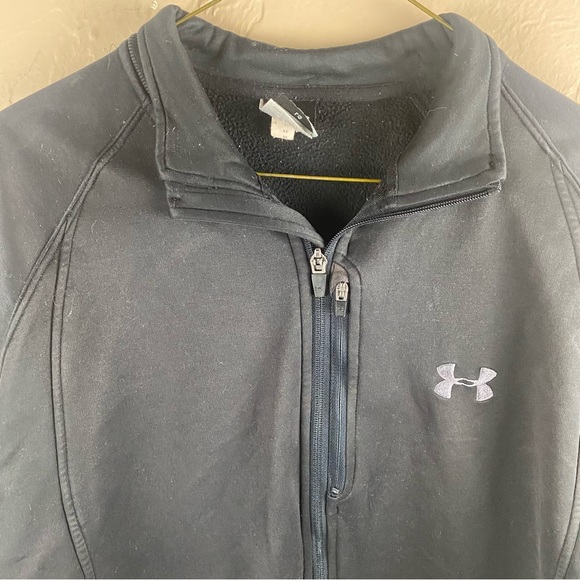 Under Armour Black Zip-up Jacket Men’s Large - Picture 3 of 10